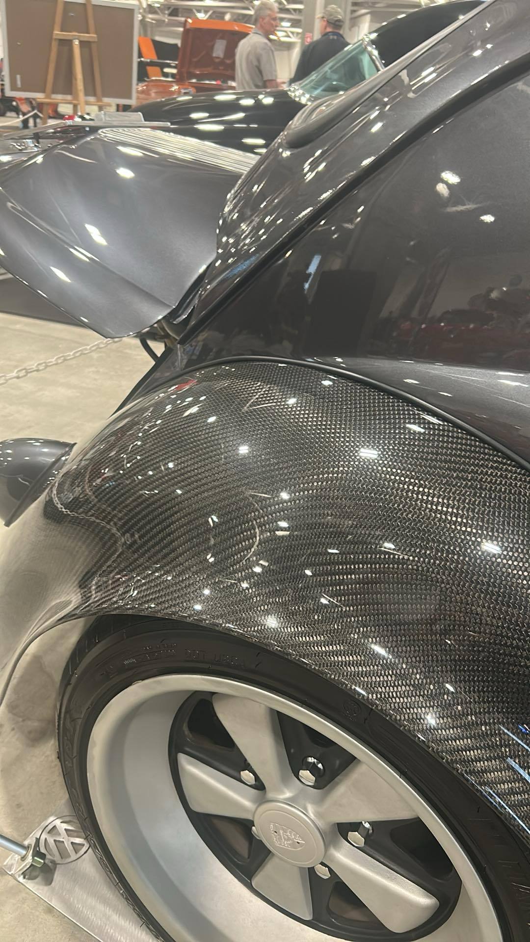 Vw beetle wide carbon fiber rear fender