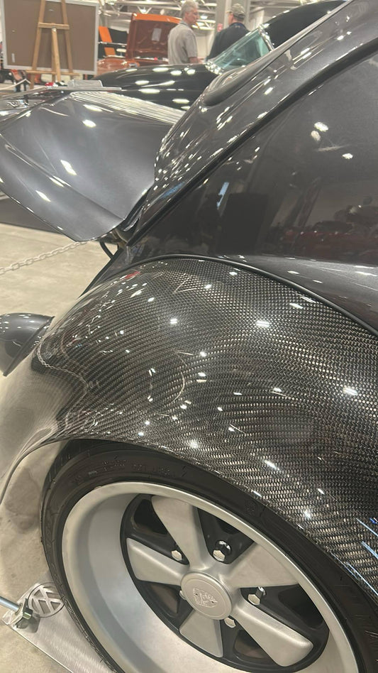 Vw beetle wide carbon fiber rear fender