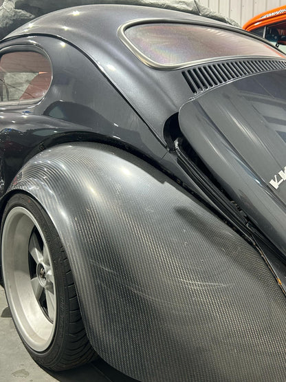 Vw beetle wide carbon fiber rear fender